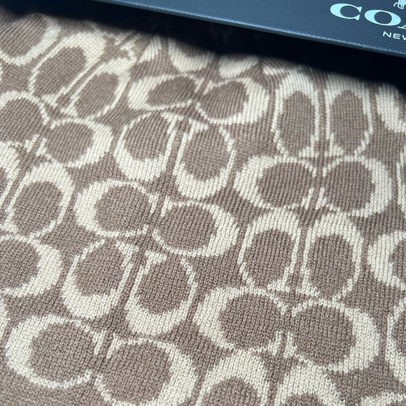 BROWN COACH HAT AND SCARF SET - Picture 3 of 4